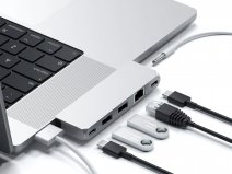 Satechi USB-C Pro Hub Mini voor MacBook Zilver - USB4, Ethernet & Meer