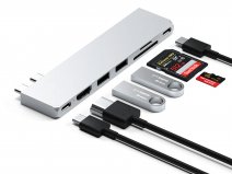 Satechi USB-C Pro Hub Slim voor MacBook - Zilver