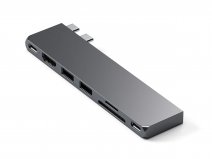 Satechi USB-C Pro Hub Slim voor MacBook Space Grey - USB4, HDMI, Kaartlezer & Meer