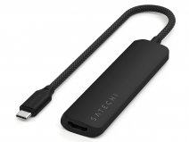 Satechi USB-C 4-in-1 Slim Multi-Port Adapter - Zwart