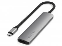Satechi USB-C 6-in-1 Slim Multi-Port Adapter - Space Grey