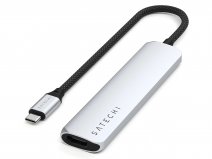 Satechi USB-C 6-in-1 Slim Multi-Port Adapter - Zilver