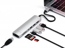 Satechi USB-C Slim Multi-Port Adapter Ethernet - Zilver
