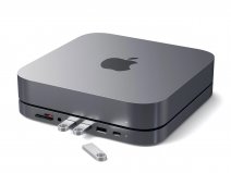 Satechi Aluminium Mac Mini/Mac Studio Stand & USB-C Hub - Space Grey