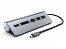 Satechi Aluminium USB-C Hub en Kaartlezer - Space Grey