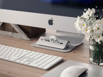 Satechi Aluminium USB-C Hub en Kaartlezer - Zilver