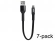 7-pack Korte USB-A naar USB-C kabels (20 cm)