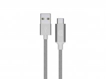 Griffin Premium USB-A naar USB-C kabel - 180cm - Zilver