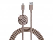 Native Union Night Cable Taupe - Verzwaarde USB-C kabel