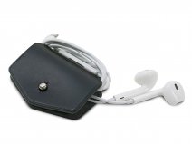 SLG Design D7 Italian Buttero Leather Cable Organiser 2-pack - Zwart