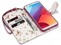 CaseBoutique Flower Bookcase Flipcase - LG G6 hoesje
