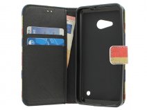 Vintage GB Flag Book Case - Microsoft Lumia 550 hoesje