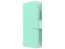 Mintgroene Book Case - Microsoft Lumia 550 hoesje