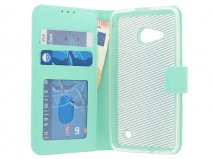 Mintgroene Book Case - Microsoft Lumia 550 hoesje
