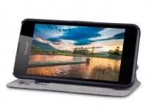 Covert Ultraslim Bookcase - Microsoft Lumia 550 hoesje