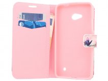 Butterfly Book Case Hoesje voor Microsoft Lumia 640