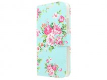 Flower Book Case - Microsoft Lumia 640 hoesje