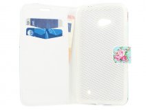 Flower Book Case - Microsoft Lumia 640 hoesje