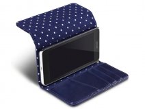 Microsoft Lumia 640 Hoesje - Covert Polka Dot Walletcase
