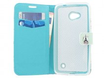 Retro Paris Book Case Hoesje voor Microsoft Lumia 640