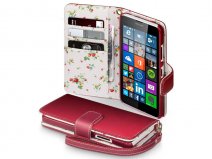 CaseBoutique Flower Wallet Case - Microsoft Lumia 640 hoesje