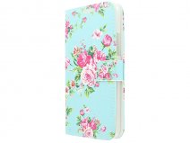 Flower Book Case Hoesje voor Microsoft Lumia 640 XL
