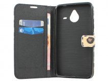 Leopard Book Case Hoesje voor Microsoft Lumia 640 XL