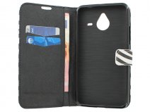 Zebra Book Case Hoesje voor Microsoft Lumia 640 XL