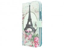Retro Paris Book Case Hoesje voor Microsoft Lumia 640 XL