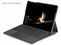 Just in Case Type Cover Folio Zwart - Microsoft Surface Go Hoesje