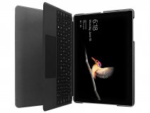 Just in Case Type Cover Folio Zwart - Microsoft Surface Go Hoesje