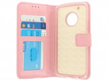 Bookcase Wallet Roze - Motorola Moto G5 Plus hoesje