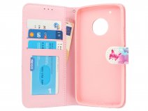 Butterflies Bookcase - Motorola Moto G5 Plus hoesje