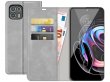 Just in Case Slim Wallet Case Grijs - Motorola Edge 20 Lite hoesje