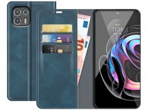 Just in Case Slim Wallet Case Blauw - Motorola Edge 20 Lite hoesje