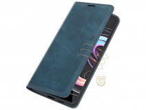 Just in Case Slim Wallet Case Blauw - Motorola Edge 20 Pro hoesje
