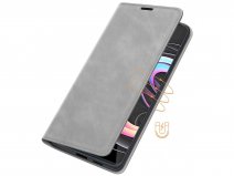 Just in Case Slim Wallet Case Grijs - Motorola Edge 20 Pro hoesje