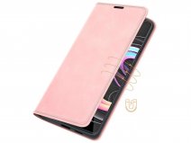 Just in Case Slim Wallet Case Roze - Motorola Edge 20 Pro hoesje