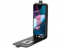 Just in Case Flip Case Zwart - Motorola Edge 30 hoesje