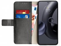 Just in Case Card Wallet Case Zwart - Motorola Edge 30 Neo hoesje