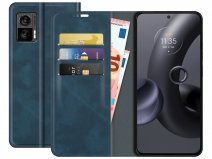 Just in Case Slim Wallet Case Blauw - Motorola Edge 30 Neo hoesje