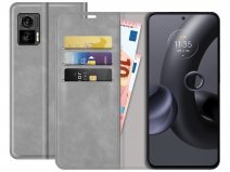 Just in Case Slim Wallet Case Grijs - Motorola Edge 30 Neo hoesje