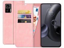 Just in Case Slim Wallet Case Roze - Motorola Edge 30 Neo hoesje