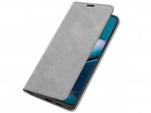 Just in Case Slim Wallet Case Grijs - Motorola Edge 30 Pro hoesje