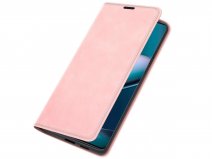 Just in Case Slim Wallet Case Roze - Motorola Edge 30 Pro hoesje