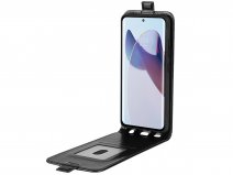 Just in Case Flip Case Zwart - Motorola Edge 30 Ultra hoesje