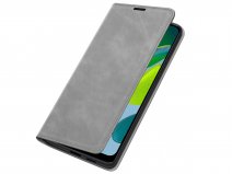 Just in Case Slim Wallet Case Grijs - Motorola Moto E13 4G hoesje