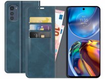 Just in Case Slim Wallet Case Blauw - Motorola Moto E32/E32s hoesje