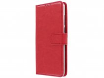 Book Case Mapje Rood - Motorola Moto E6 Plus hoesje