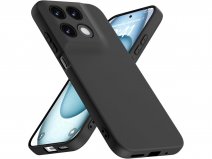 CaseBoutique Camera Cover TPU Case Zwart - Motorola Moto G17 hoesje